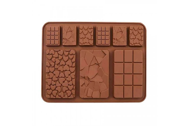 Çikolata Kalıbı - Silikon - Karışık Tablet Çikolata Kalıbı - Silikon - Karışık Tablet