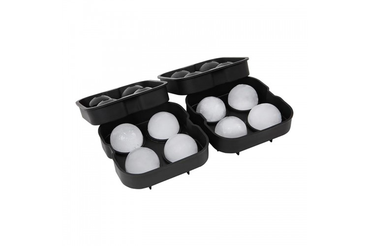 Dörtlü Top Silikon Buz Kalıbı, 45x45 mm Dörtlü Top Silikon Buz Kalıbı, 45x45 mm