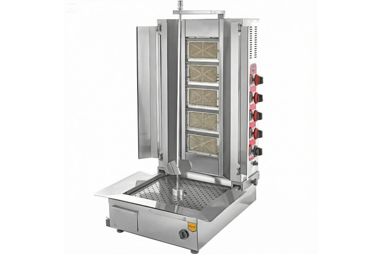 5 Radyanlı Alttan Motorlu Gazlı Döner Ocağı