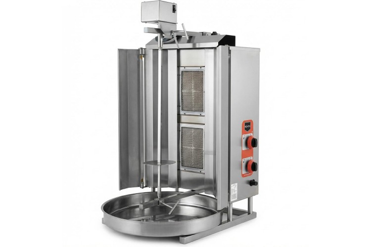 2 Radyanlı Üstten Motorlu Gazlı Döner Ocağı