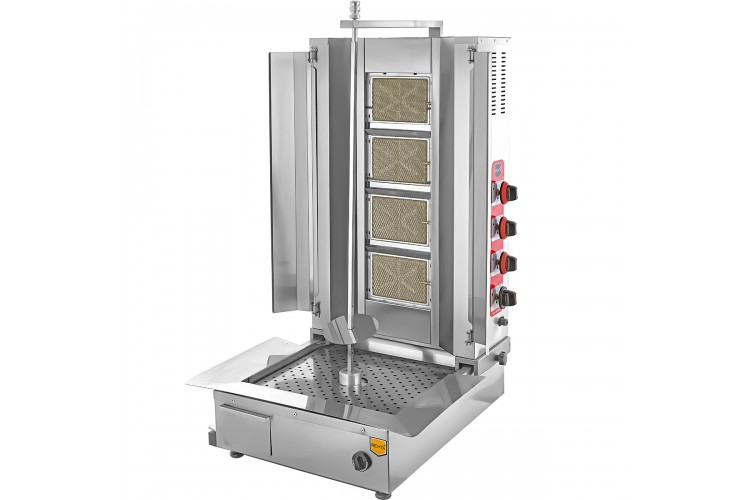 4 Radyanlı Alttan Motorlu Gazlı Döner Ocağı