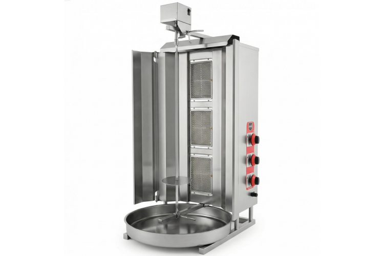 3 Radyanlı Üstten Motorlu Gazlı Döner Ocağı