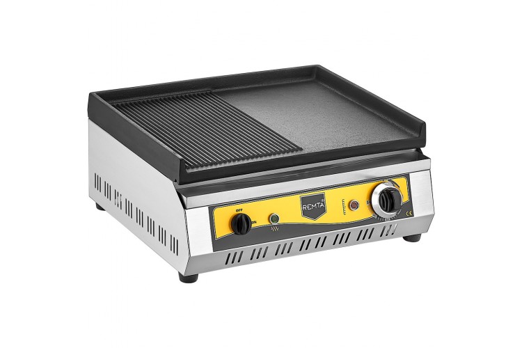 Elektrikli Döküm Izgara Yarı Oluklu 50cm