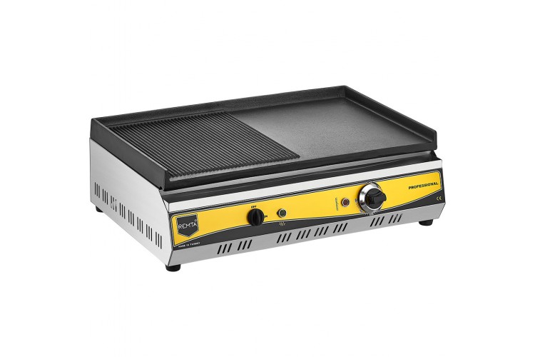 Elektrikli Döküm Izgara Yarı Oluklu 70cm