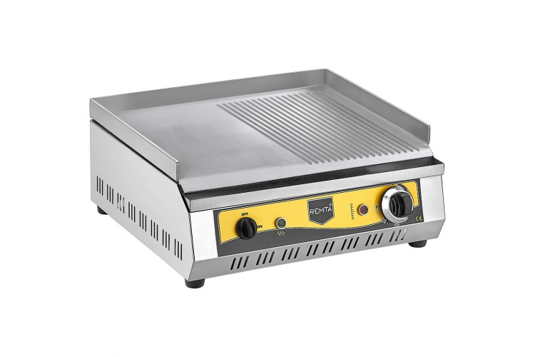 Elektrikli Pleyt Izgara Yarı Oluklu 50cm