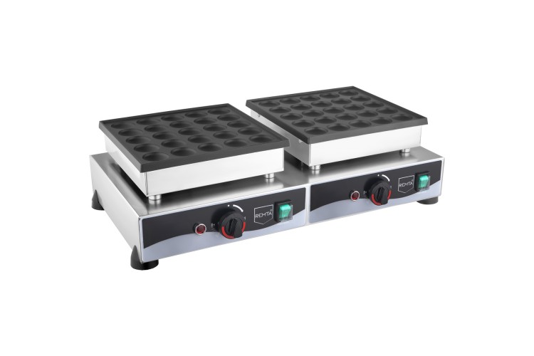 Elektrikli Çiftli Yuvarlak Bubble Pankek Makinesi