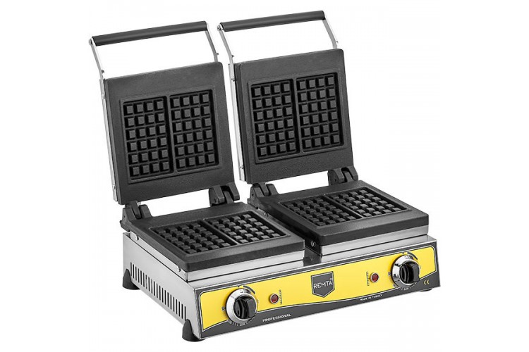Elektrikli Çiftli Kare Model Waffle Makinesi