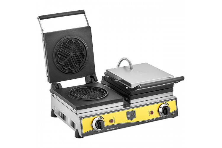 Elektrikli Çiftli Çiçek Model Waffle Makinesi 21cm