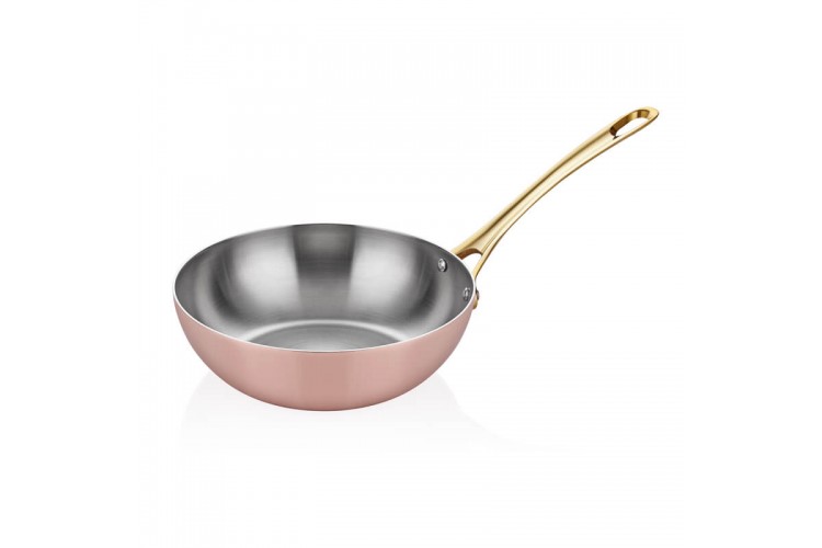 Multi Metal Bakır Wok Tava Multi Metal Bakır Wok Tava
