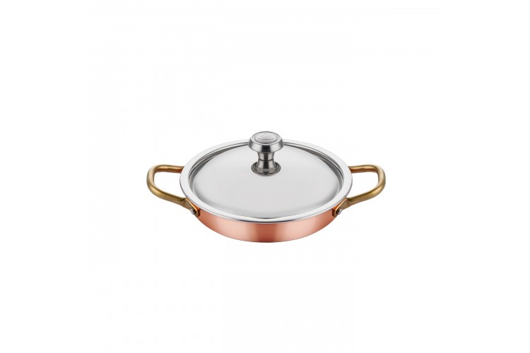 Multi Metal Bakır Yumurta Sahanı + Kapak Multi Metal Bakır Yumurta Sahanı + Kapak