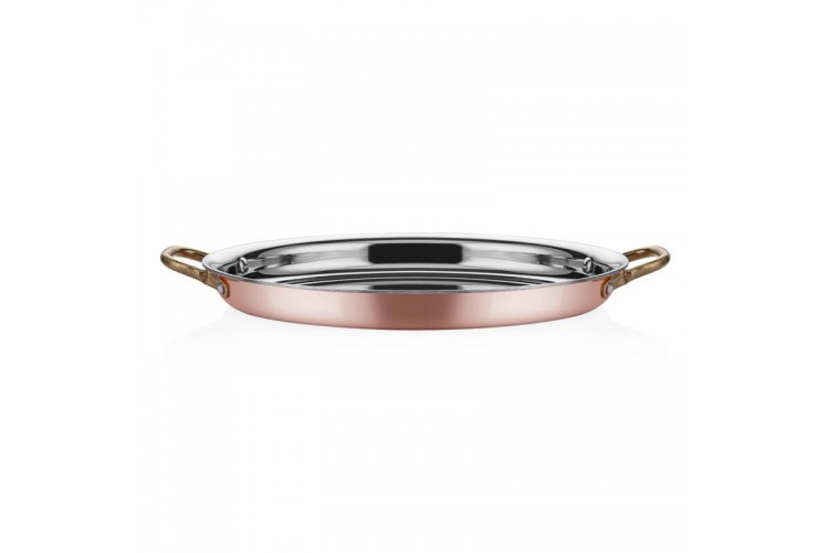 Multi Metal Bakır Oval Sığ Sahan Multi Metal Bakır Oval Sığ Sahan