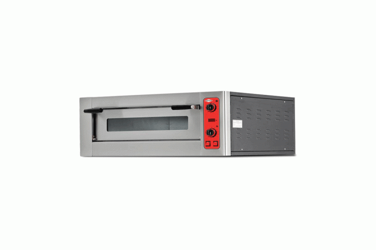 Elektrikli Pizza Fırın Tek Katlı 25 Cm x 4 Pizza Kapasiteli