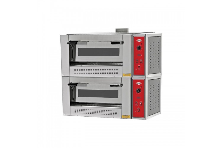 Gazlı Pizza Fırını Çift Katlı Ø 30 Cm x 4+4 Pizza Kapasiteli Gazlı Pizza Fırını Çift Katlı Ø 30 Cm x 4+4 Pizza Kapasiteli