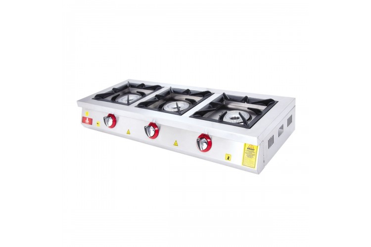 Set Üstü Ocak 3’lü 120×45 Gazlı