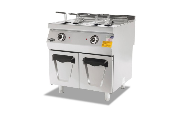 Elektrikli Dolaplı Fritöz 14+14 LT